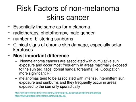 non melanoma skin cancer risk factors
